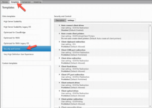 Citrix Secure Policy Template